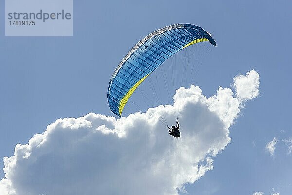 Paraglider vor Wolkenhimmel  Baden-Württemberg