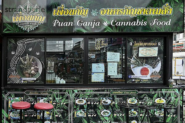 Cannabis Food Shop  Pattaya  Thailand  Asien