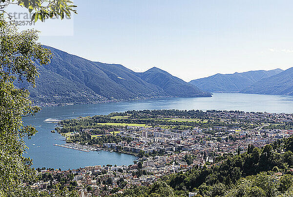 Schweiz  Tessin  Locarno  Stadtrand am Nordufer des Lago Maggiore im Sommer