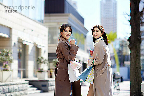 Japanese women shopping