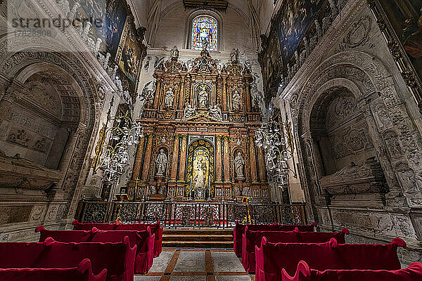 Innenraum  Kathedrale von Sevilla  UNESCO-Weltkulturerbe  Sevilla  Andalusien  Spanien  Europa