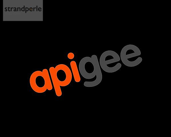 Apigee  gedrehtes Logo  Schwarzer Hintergrund