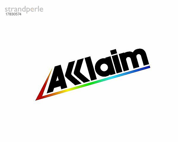 Acclaim Entertainment  gedrehtes Logo  Weißer Hintergrund