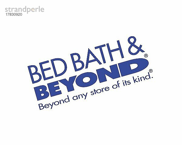 Bed Bath & Beyond  gedrehtes Logo  Weißer Hintergrund