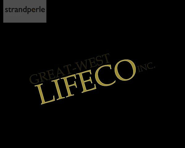 Great West Lifeco  gedrehtes Logo  Schwarzer Hintergrund