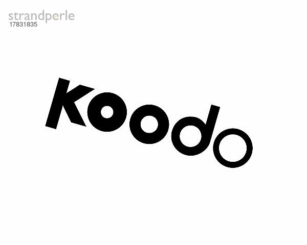 Koodo Mobile  gedrehtes Logo  Weißer Hintergrund B