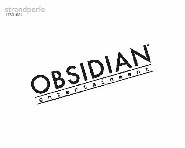 Obsidian Entertainment  gedrehtes Logo  Weißer Hintergrund