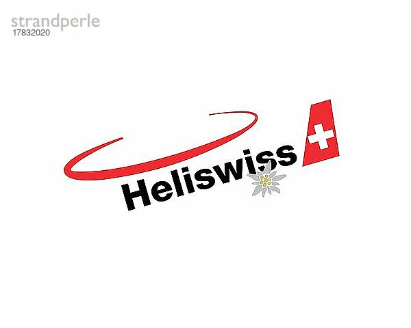 Heliswiss  gedrehtes Logo  Weißer Hintergrund
