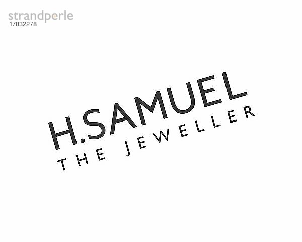H. Samuel  gedrehtes Logo  Weißer Hintergrund