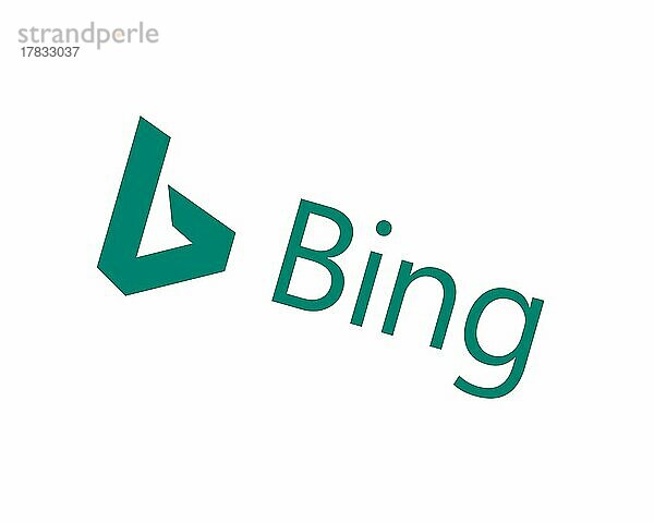Bing Mobile  gedrehtes Logo  Weißer Hintergrund B