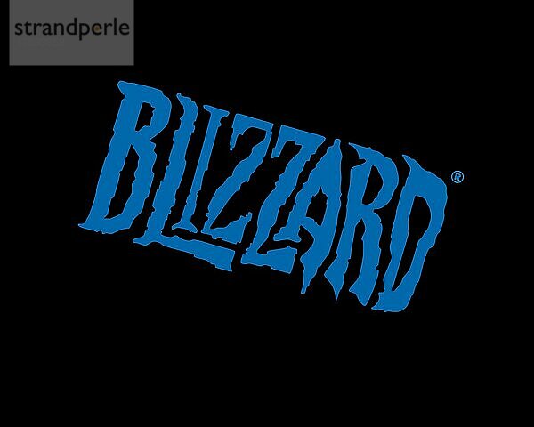 Blizzard Entertainment  gedrehtes Logo  Schwarzer Hintergrund B