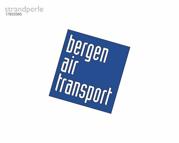 Bergen Air Transport  gedrehtes Logo  Weißer Hintergrund B