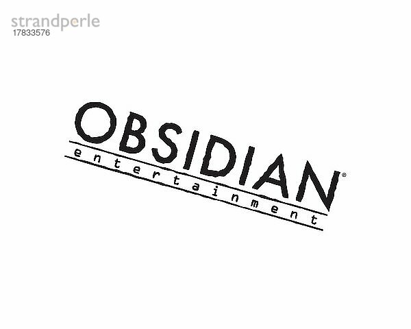 Obsidian Entertainment  gedrehtes Logo  Weißer Hintergrund B