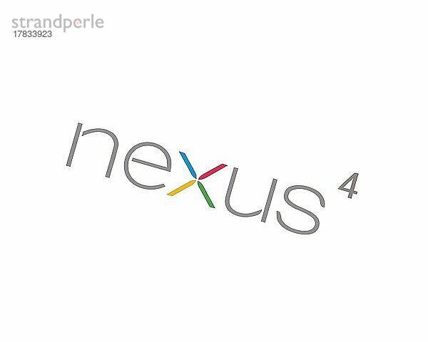 Nexus 4  gedrehtes Logo  Weißer Hintergrund B