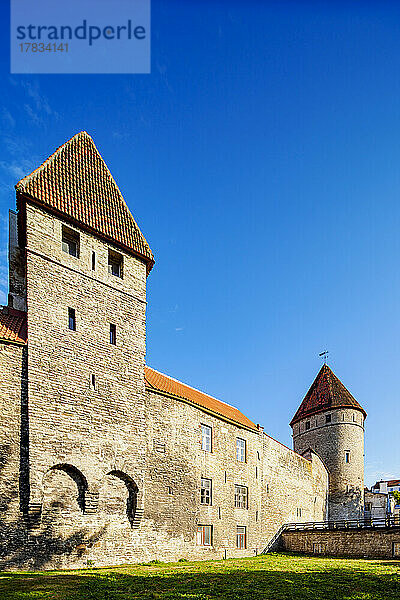Alte Stadtmauern  UNESCO-Weltkulturerbe  Tallinn  Estland  Europa