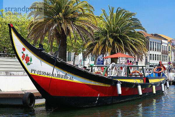 Das Boot von Aveiro  das Venedig von Portugal  Aveiro  Centro  Portugal  Europa