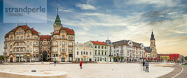 Historische Gebäude in Oradea  Rumänien  Europa