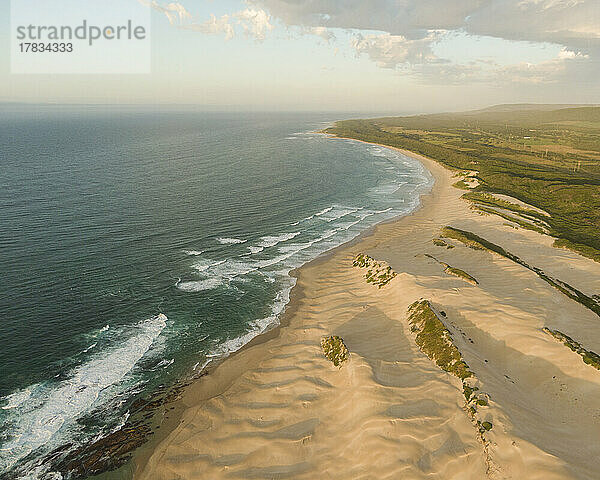Luftaufnahme von Sardinia Bay Beach  Ostkap  Südafrika  Afrika