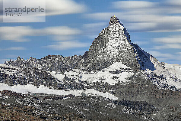 Matterhorn  4478m  Zermatt  Wallis  Schweizer Alpen  Schweiz  Europa