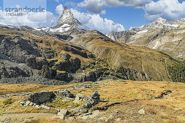 Matterhorngipfel  4478m  Zermatt  Wallis  Schweizer Alpen  Schweiz  Europa