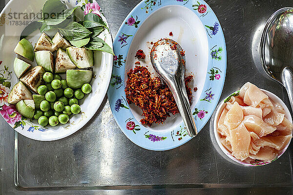Zutaten für thailändisches Essen