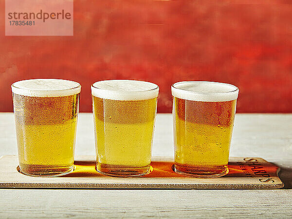 Drei Gläser Craft-Beer