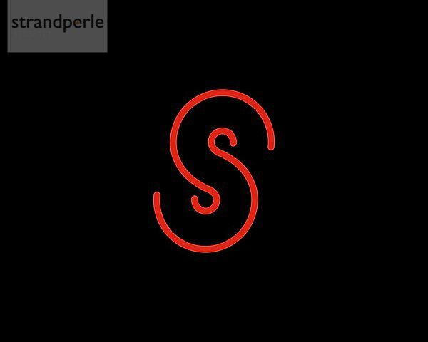 Superpedestrian  gedrehtes Logo  Schwarzer Hintergrund B