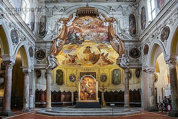 Seitenkapelle Basilica di San Restituta in der Kathedrale in der Altstadt  Neapel  Golf von Neapel  Kampanien  Süditalien  Italien  Europa