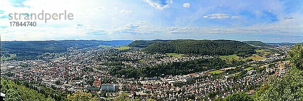 Luftbild Panorama von Albstadt. Zollernalbkreis  Tübingen  Baden-Württemberg  Deutschland  Europa