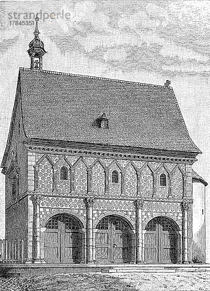 Kapelle in Lorch  Deutschland  digital restaurierte Reproduktion einer Originalvorlage aus dem 19. Jahrhundert  genaues Originaldatum nicht bekannt  Europa