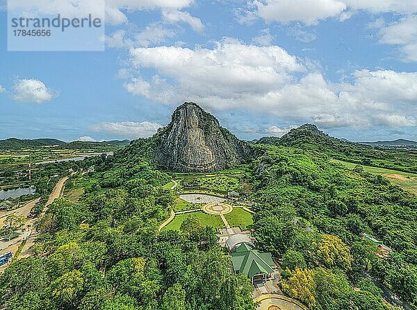 Luftaufnahme  Buddha am Berg  Pattaya  Chonburi  Thailand  Asien