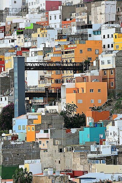 Mirador Casas de colores in Las Palmas de Gran Canaria. Las Palmas  Gran Canaria  Kanarische Inseln  Spanien  Europa