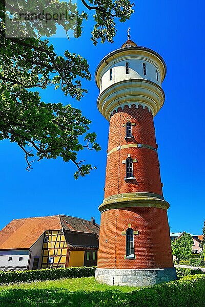 Historischer Wasserturm in Schillingsfürst. Schillingsfürst  Ansbach  Mittelfranken  Bayern  Deutschland  Europa