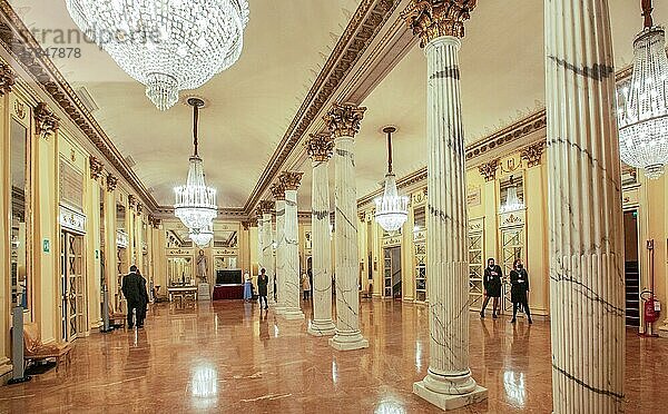 Foyer in der Mailänder Scala  Teatro alla Scala  Mailand  Lombardei  Norditalien  Italien  Europa