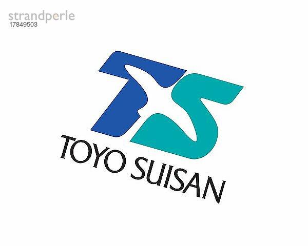 Toyo Suisan  gedrehtes Logo  Weißer Hintergrund B