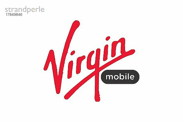 Virgin Mobile USA  Logo  Weißer Hintergrund