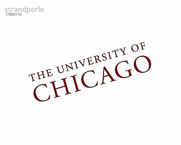 University of Chicago  gedrehtes Logo  Weißer Hintergrund
