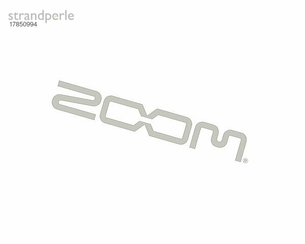 Zoom Corporation  gedrehtes Logo  Weißer Hintergrund B
