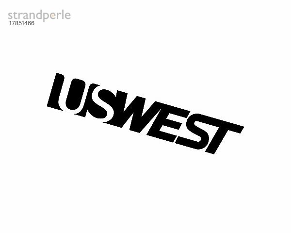 US West  gedrehtes Logo  Weißer Hintergrund B