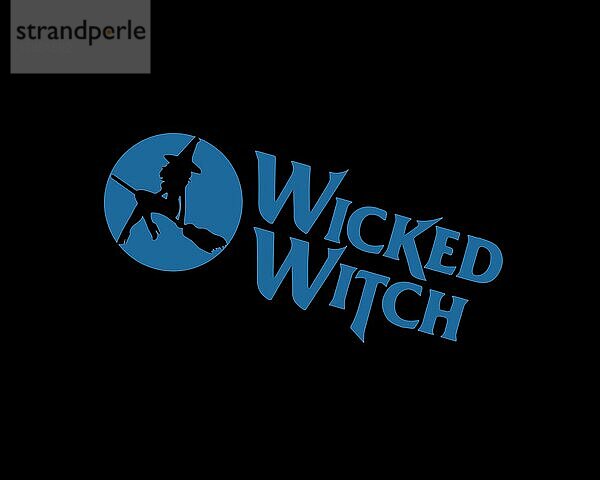 Wicked Witch Software  gedrehtes Logo  Schwarzer Hintergrund B