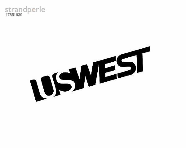 US West  gedrehtes Logo  Weißer Hintergrund