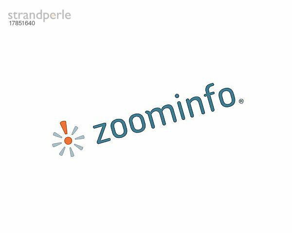 ZoomInfo  gedrehtes Logo  Weißer Hintergrund