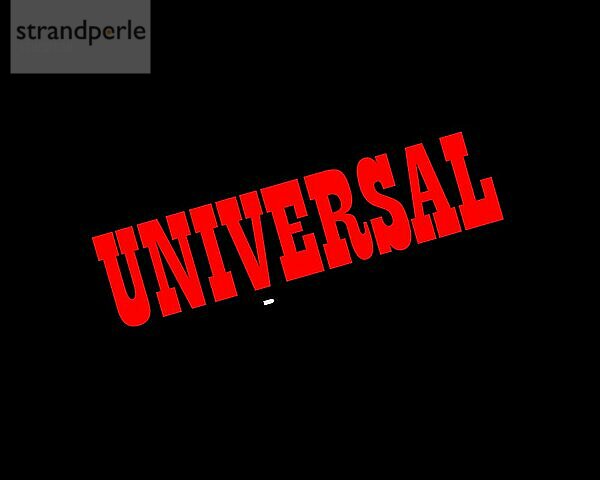 Universal Entertainment Corporation  gedrehtes Logo  Schwarzer Hintergrund