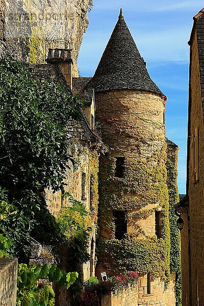 La Roque-Gageac  Region Aquitanien  Departement Dordogne  Frankreich  Europa