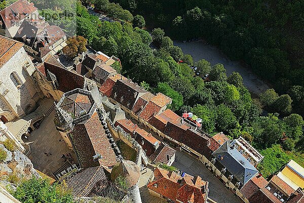 Rocamadour  Departement Lot  Region Midi-Pyrenees  Okzitanien  Wallfahrtsort der römisch-katholischen Kirche