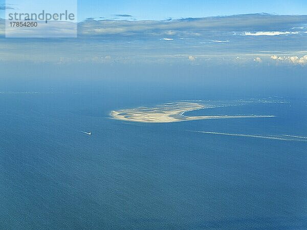 Sandbank  Luftaufnahme  Nationalpark Schleswig-Holsteinisches Wattenmeer  Deutschland  Europa