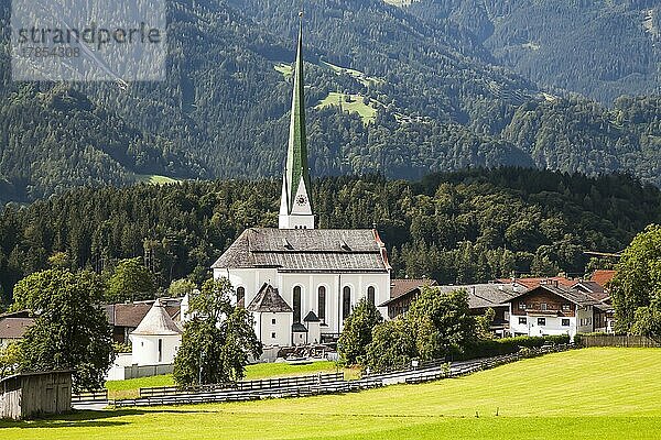 Pfarrkirche von  Wiesing im Inntal  Tirol  Österreich  Europa