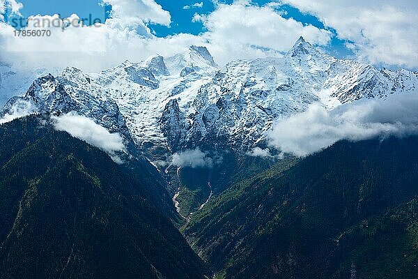 Himalaya  Kinnaur-Kailash-Gebirge. Kalpa  Himachal Pradesh  Indien  Asien