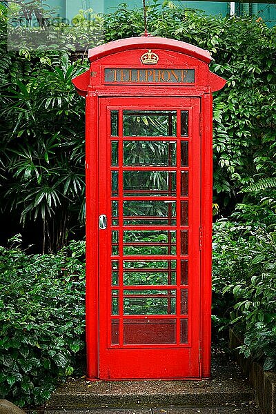 Rote englische Telefonzelle