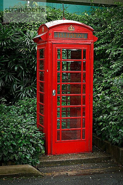 Rote englische Telefonzelle